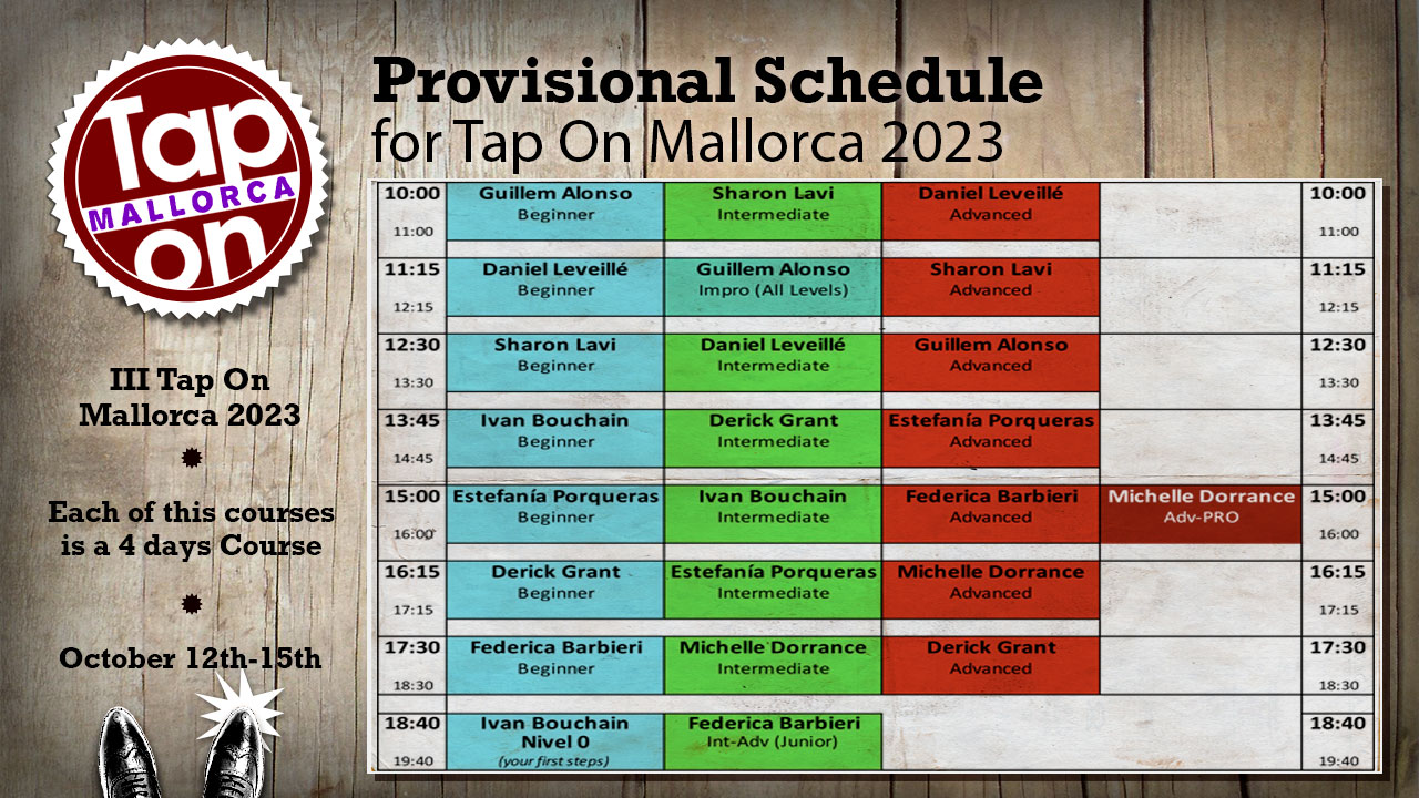 Tap On Mallorca 2023 Schedule
