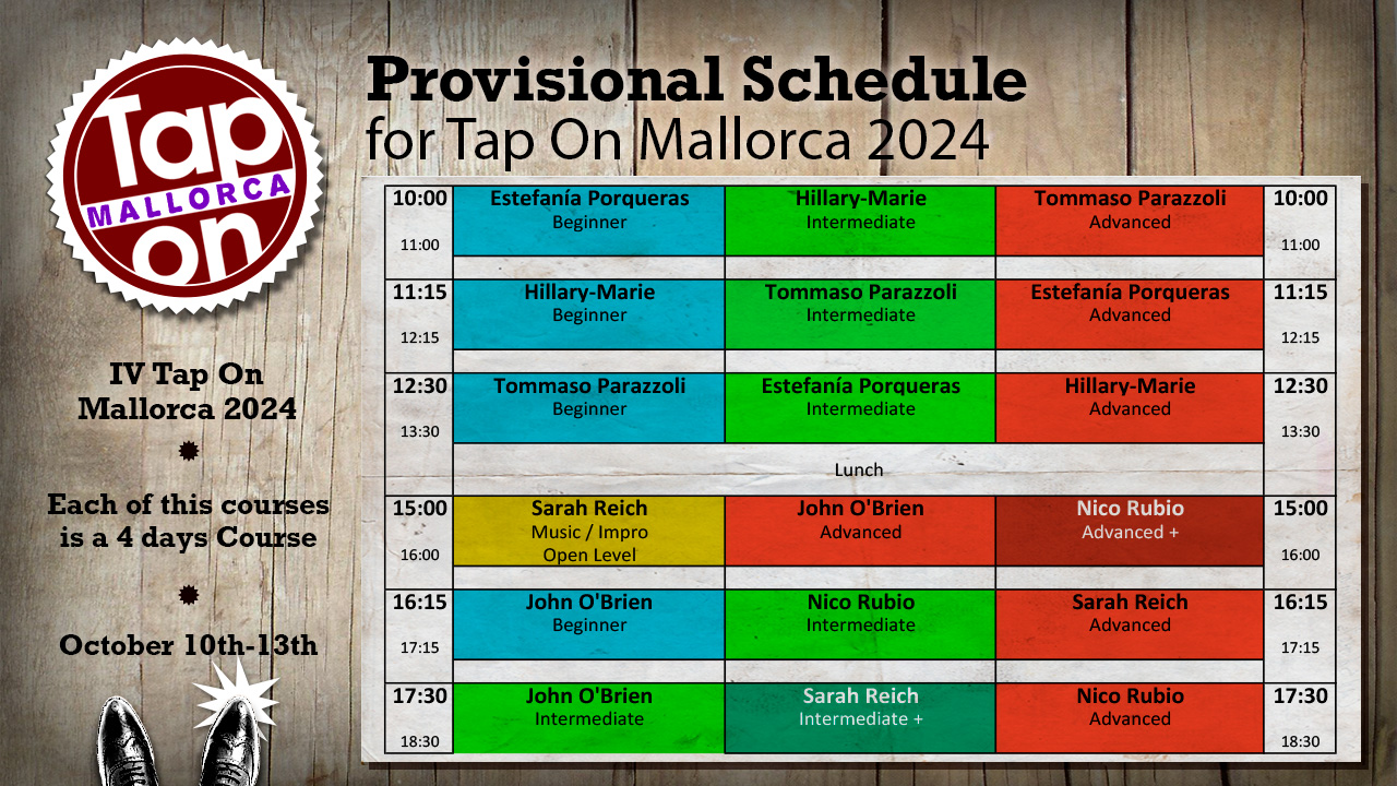 Tap On Mallorca 2024 Schedule